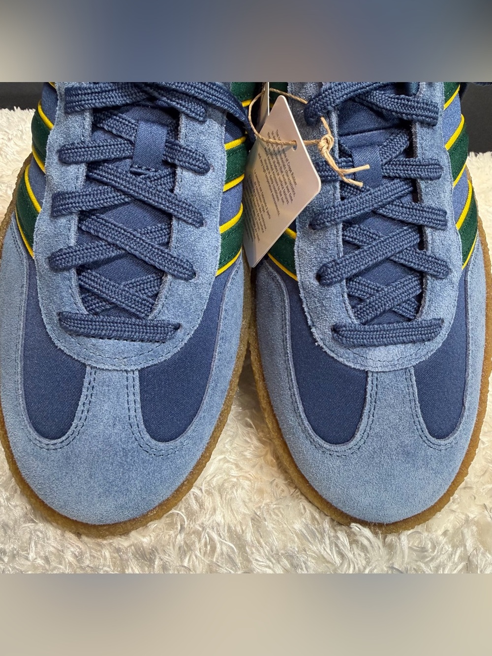 Clot x Adidas Gazelle Silk Night Marine / Collegiate Green US Men 12.5 Wmn 13.5 - Picture 9 of 16
